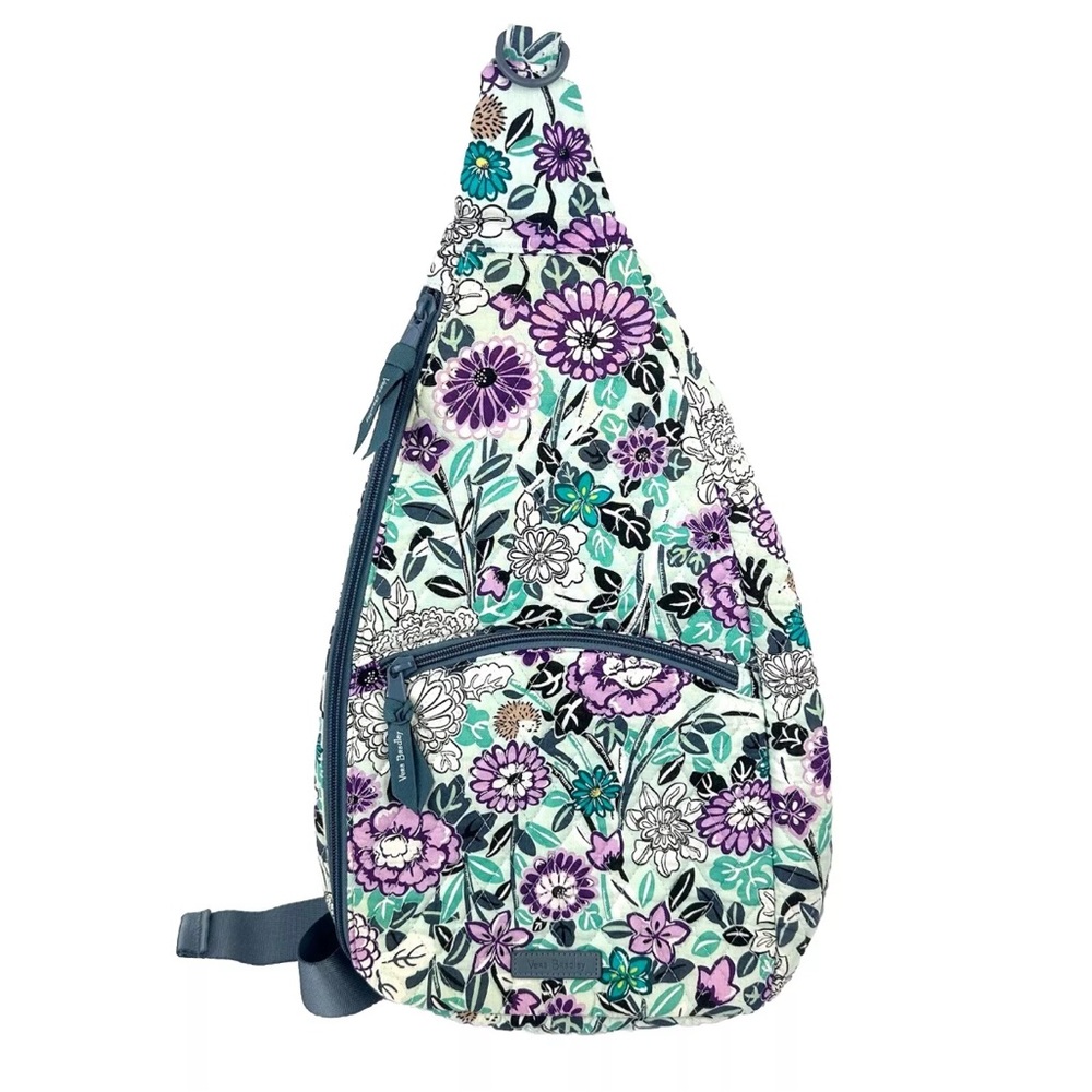 Vera Bradley Floral Backpack - Purple and Teal